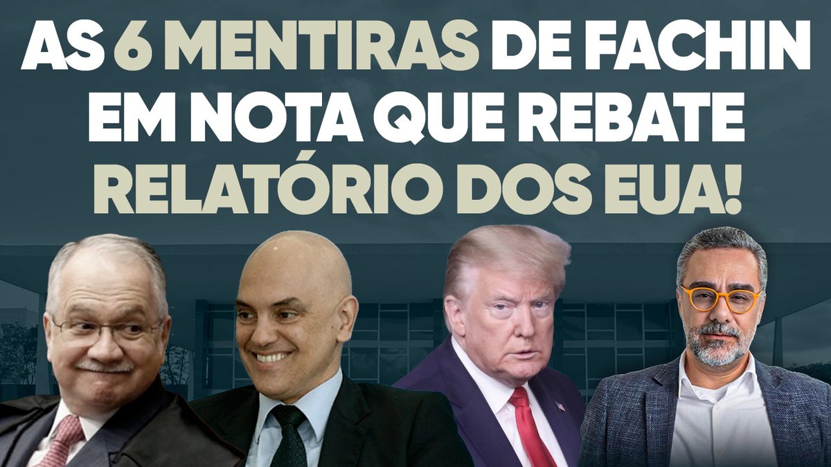 marsiglia_andre's tweet photo. 🚨 As 6 mentiras descaradas de Fachin para defender Moraes de relatório dos EUA!

Assista minha análise completa no meu canal do YouTube 👇 https://t.co/ROIQibtibZ