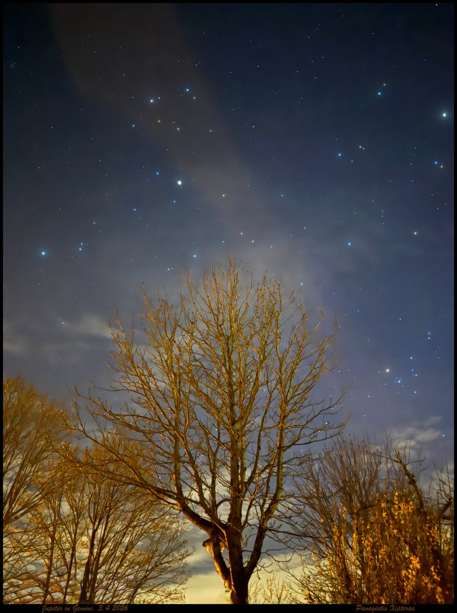 xipteras's tweet image. Jupiter in Gemini, 3.4.2026 ✨ #stars #planets