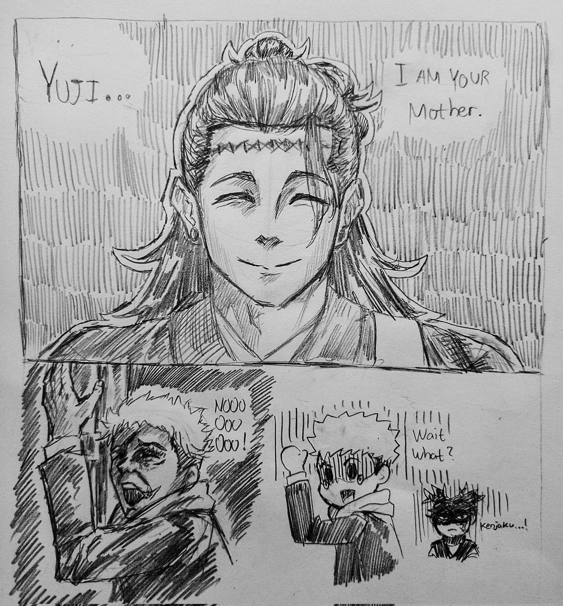 ElmarcYarka's tweet photo. Yuji's mom is finally back with the milk

#jjk #jujutsukaisen https://t.co/0YbLYcEUT5