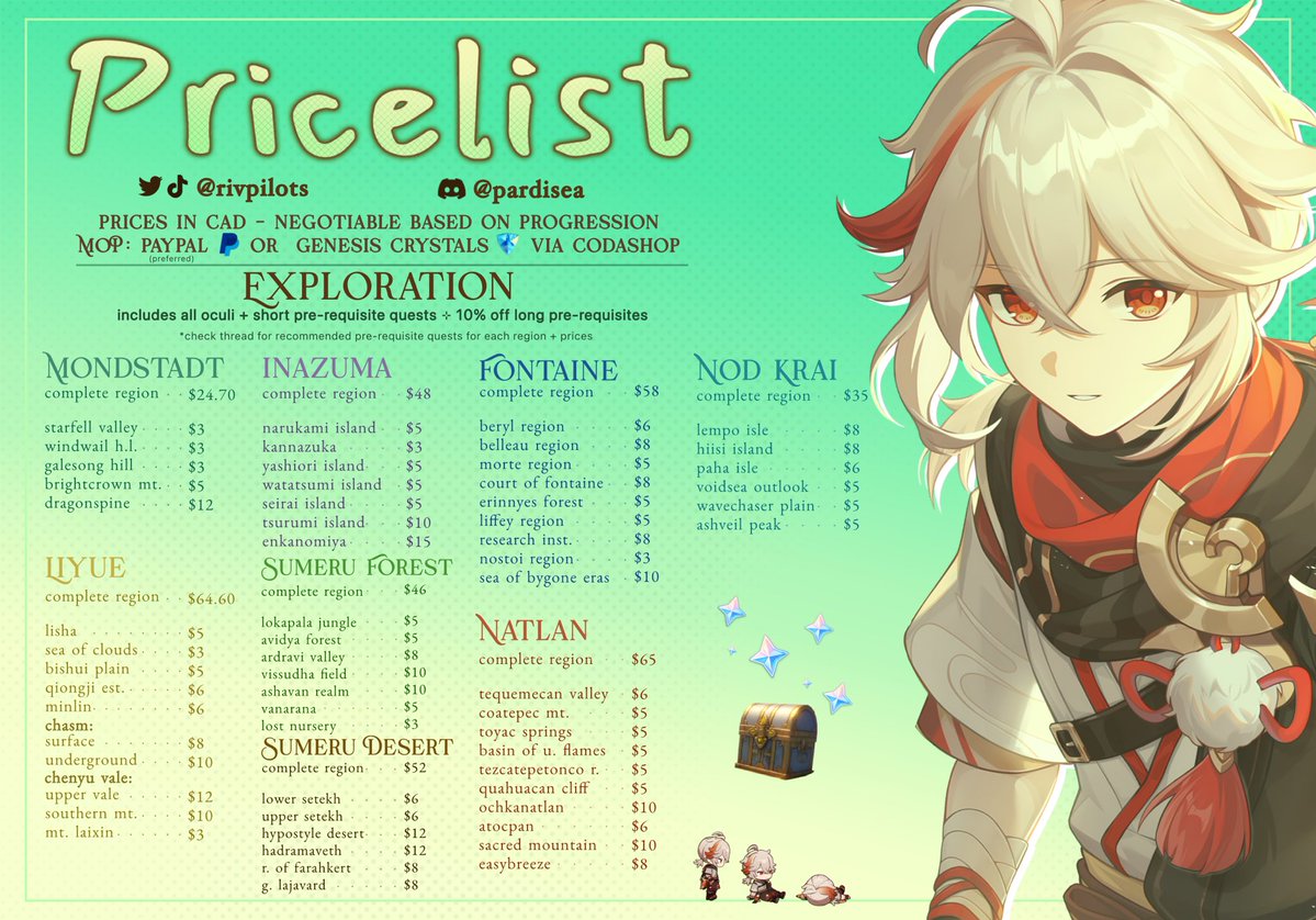 riven 𓏲ּ𝄢 genshin pilot tweet media