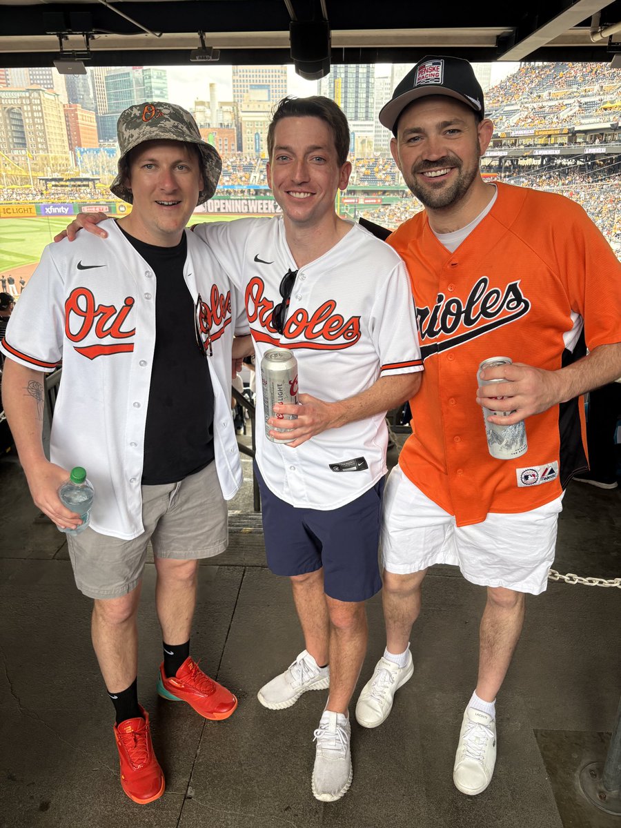 Orioles's tweet photo. Reppin’ the Orange &amp; Black on the road 🧡 https://t.co/qvc6Feonqp