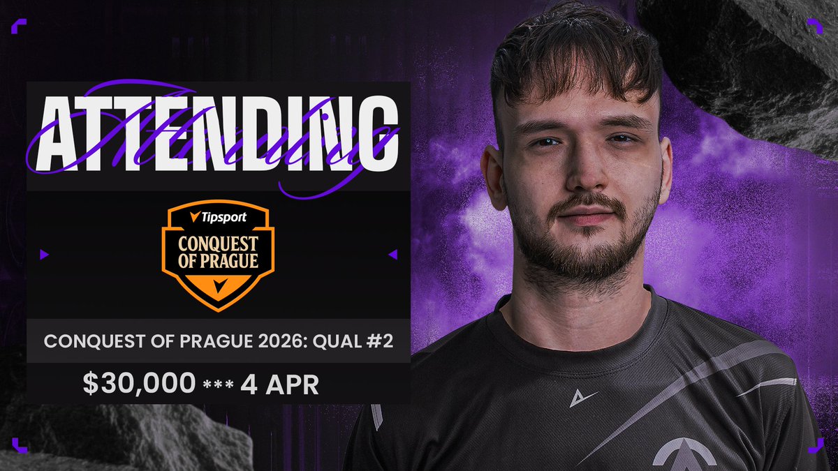 Aimclub_'s tweet photo. ATTENDING

Tipsport Conquest of Prague 2026 - Europe Open Qualification 2
💰 $30,000
🕔 14:00 EET – 4 APR

🔴 LIVE:https://t.co/zJj5aZeSrM https://t.co/JZBaBzgOgI