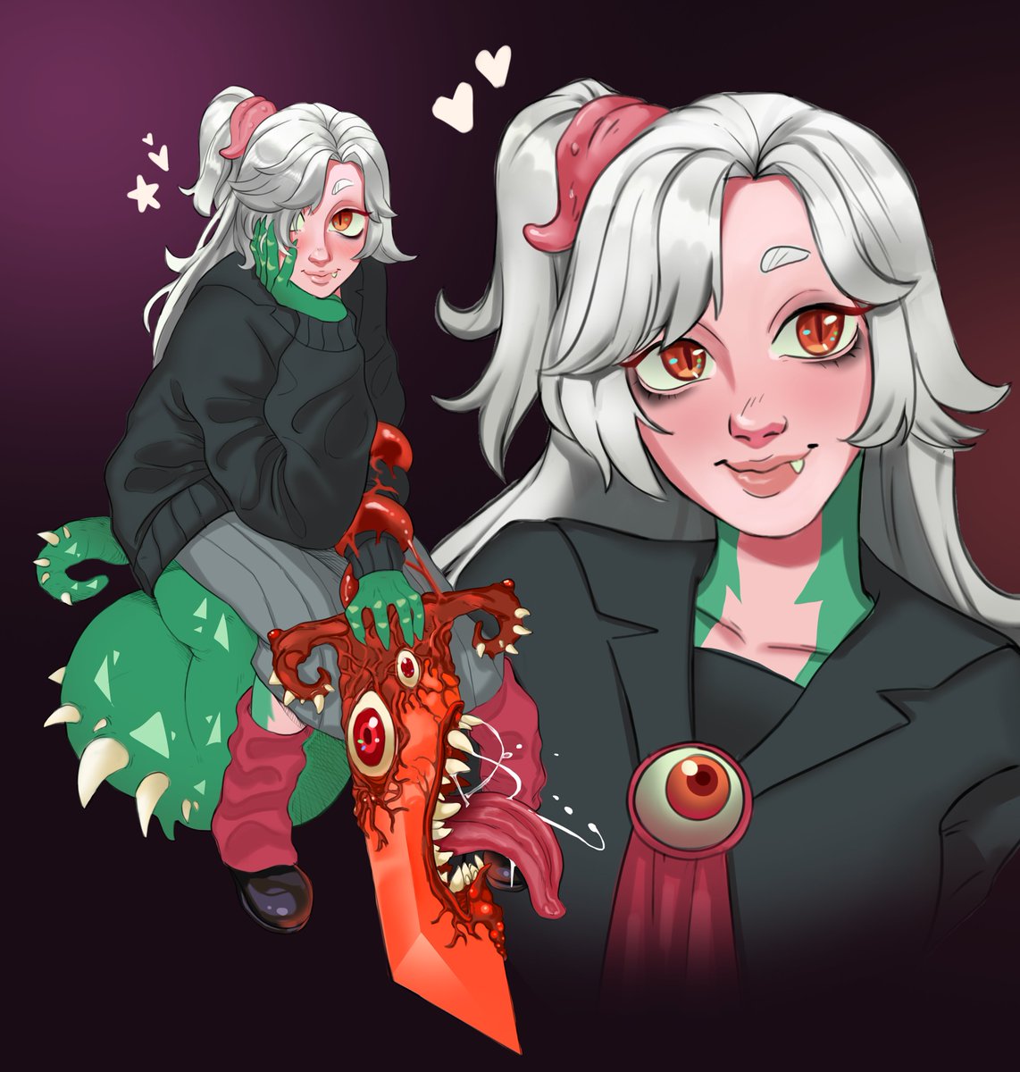 <a href="/Mer4za/">Meraza! On Vgen! Comm open</a> está terminada!! oq eu fiz e refiz pra achar um equilíbrio não é brincadeira, espero que goste. Sua OC é maravilhosa.