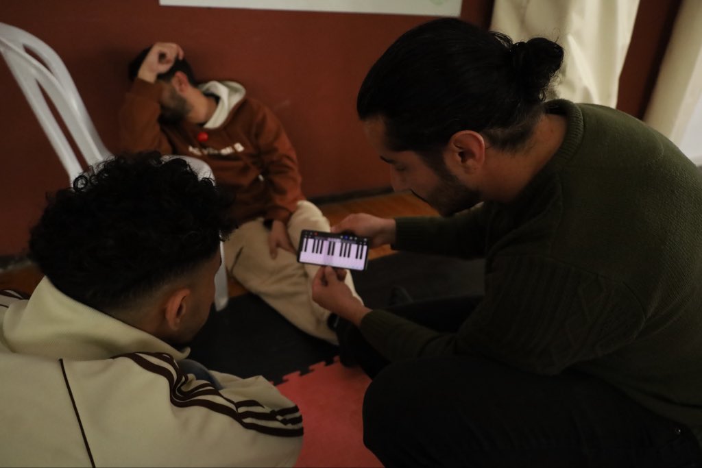RednosesPS's tweet photo. 🔴New Training Workshop for Our New Healthcare Clowns: Character Building and Music Basics.

🌟 Today, we held a specialised training workshop at our headquarter in Birzeit. The workshop aimed to develop their skills and strengthen their professional capacities. https://t.co/f4REc6hxC5