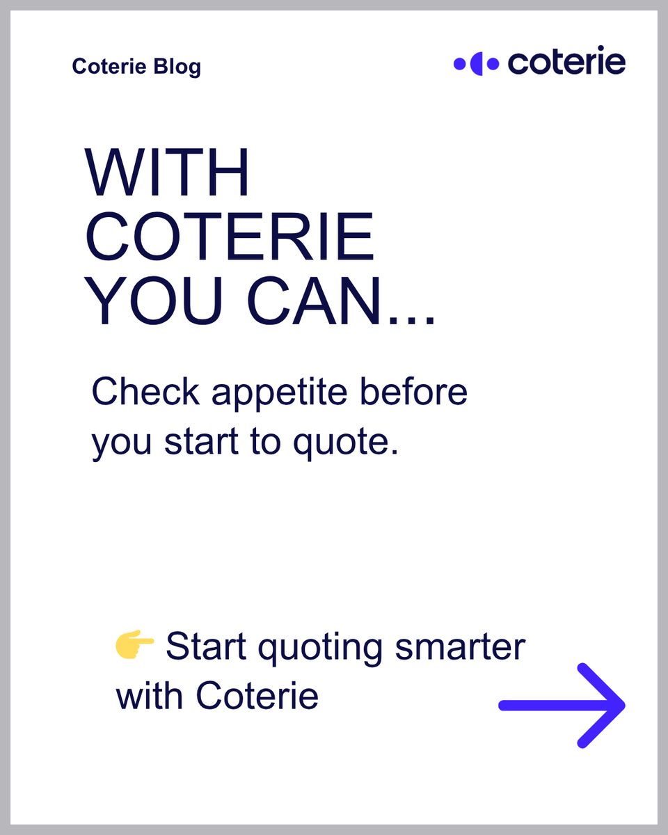 CoterieIns's tweet image. Coterie evaluates NAICS codes to determine instant eligibility or decline, so agents can pre-screen prospects, set accurate expectations, and avoid wasted submission time. 

Read more: hubs.la/Q049zm6j0

#naics #smallbusinessinsurance #insuranceagent #insurance
