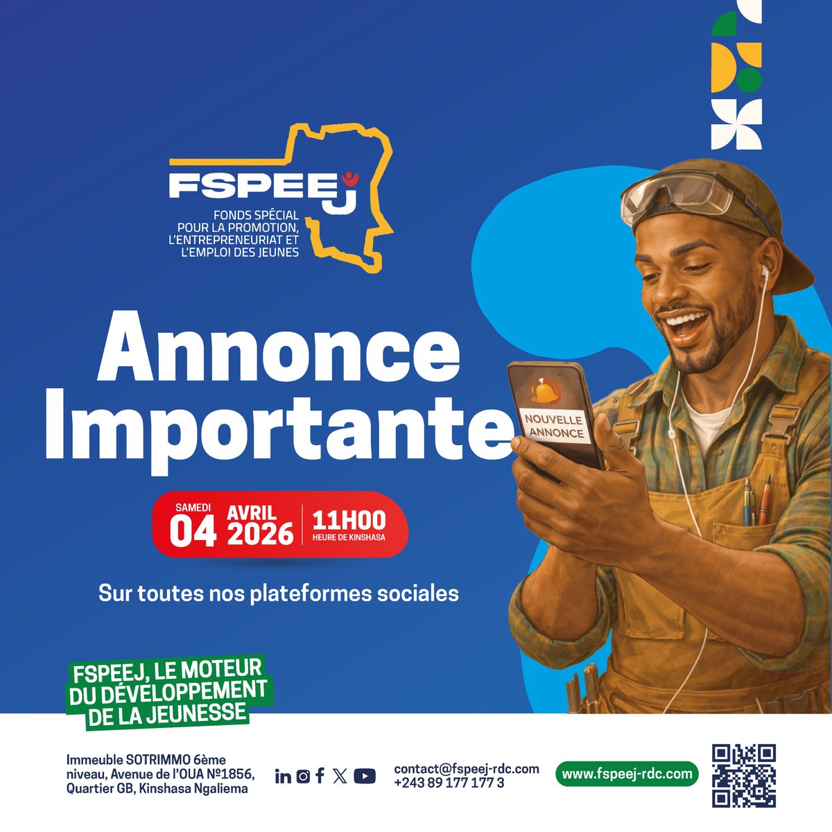 Fonds Spécial pour la Jeunesse FSPEEJ-RDC tweet media