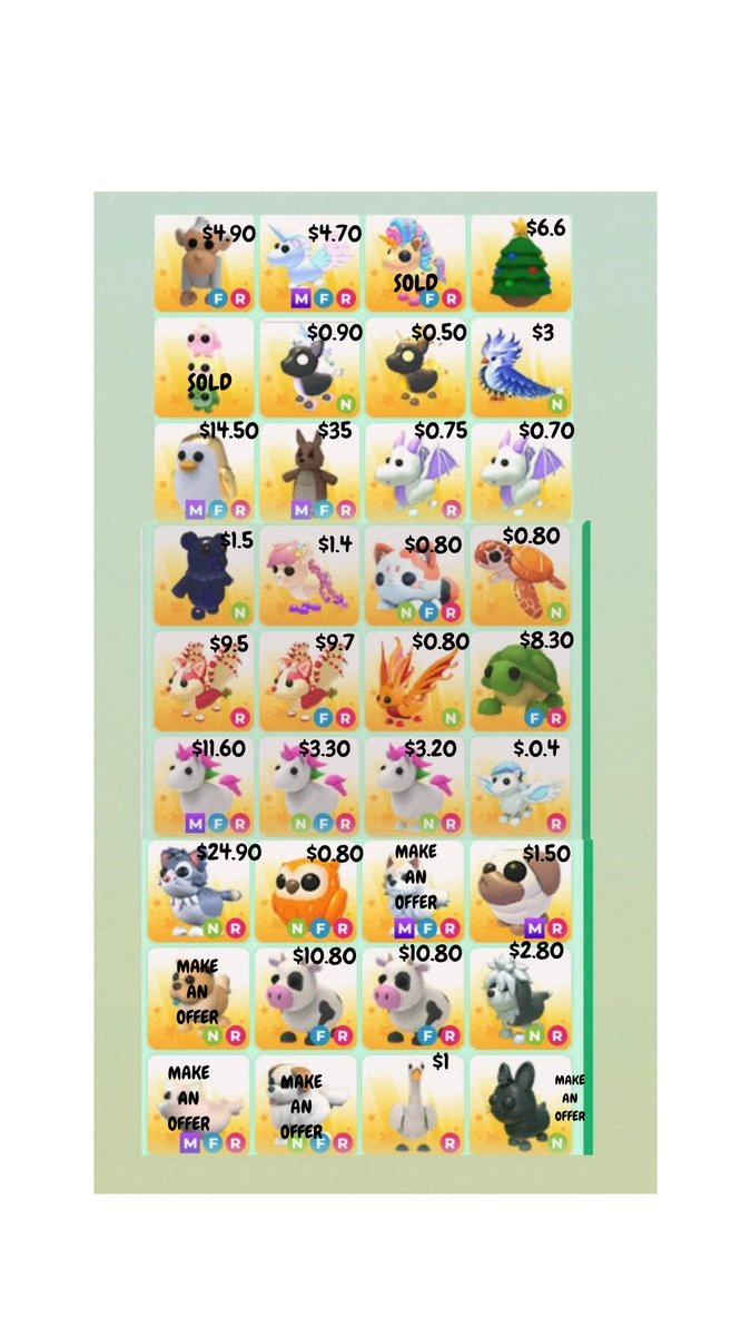 Eden's Adopt Me Pets 🐶˖ 🎀Roblox Store | OPEN tweet media