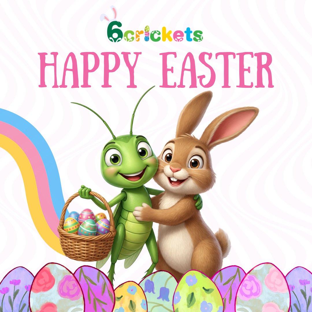 6crickets's tweet image. Happy Easter to you and your families! 🐰🌸 Wishing our wonderful community a bright, joyful, and peaceful spring weekend ahead. ✨🐣

#6crickets #afterschool #summerprogram #enrichment #edtech #afterschoolprograms #happyeaster