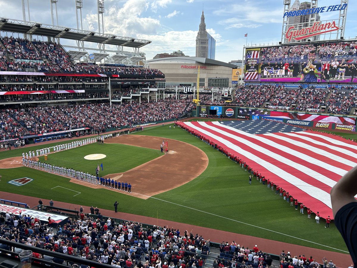 Here we go! Opening Day #33 at this beautiful baseball-only ballpark in downtown Cleveland. And OD #126 in our franchise history as a charter member of the American League. What a sight. Hope to see you often at the Carnegie and Ontario in 2026! ⚾️⚾️