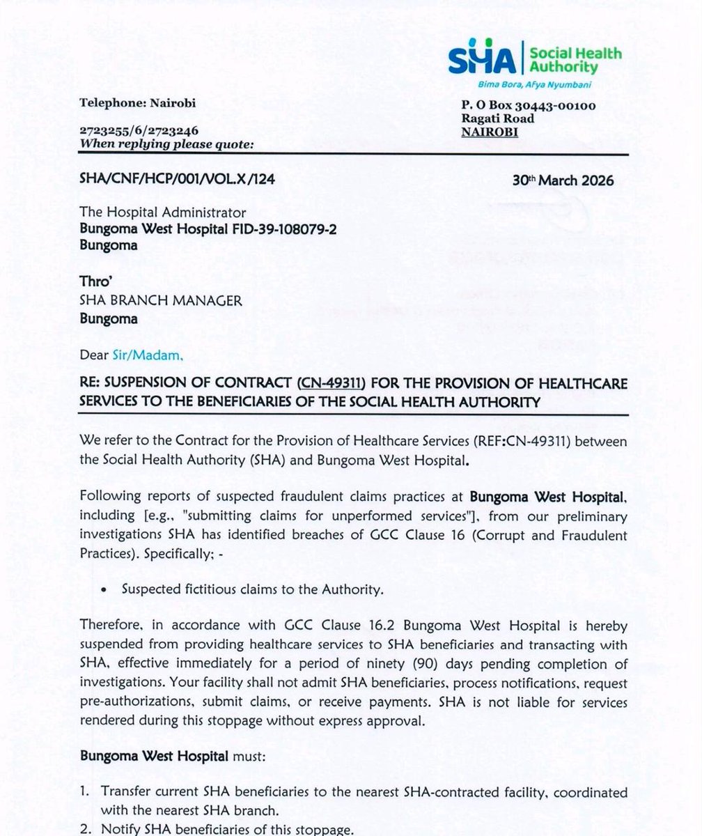 Hon. Aden Duale, EGH tweet media