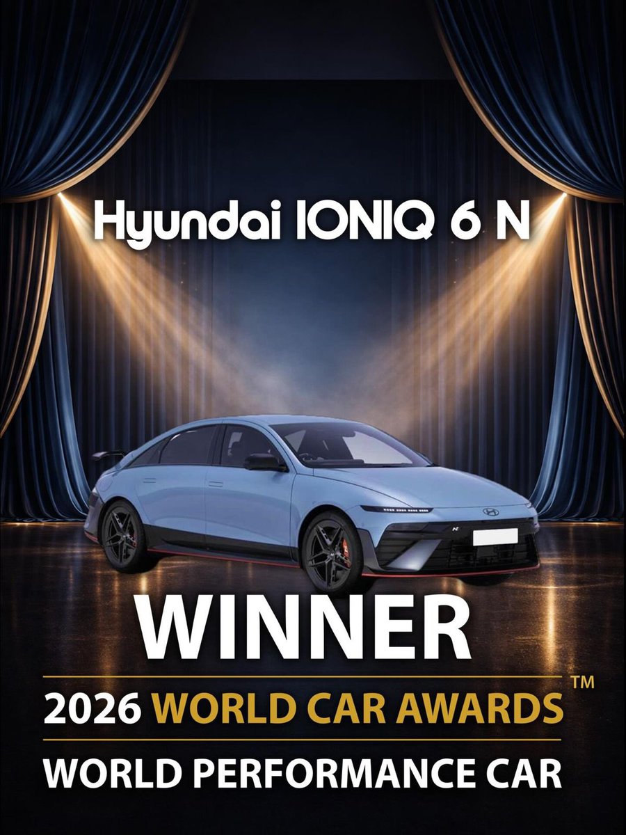 CesarArbol's tweet photo. Aquí todos los ganadores: 

🏆 BMW iX3: World Car of the Year 2026
👉🏼 BMW iX3: World Electric Vehicle 2026
👉🏼 Mazda 6e/EZ-6: World Car Design of the Year 2026
👉🏼 FIREFLY: World Urban Car 2026
👉🏼 Hyundai IONIQ 6 N: World Performance Car 2026
👉🏼 Lucid Gravity: World Luxury Car 2026 https://t.co/34iliYOva2