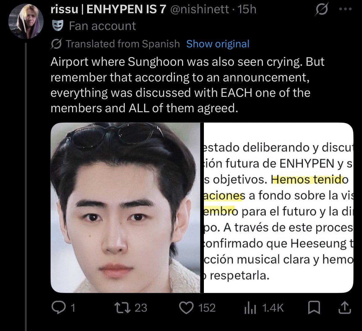 BRINGBACKHEESEUNG-ENOT7 tweet media