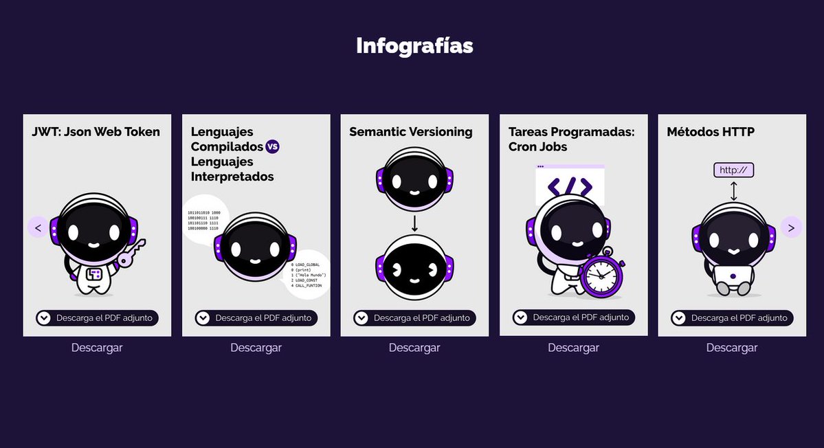DevTalles's tweet image. 📝 ¡En caso de que quieras saber más como #Developer, tenemos útiles #Infografías gratis!

🎁 Puedes descargarlas y compartirlas con todos, las encuentras en:
👉🏻github.com/DevTalles-corp…

📚 Y para más convenientes recursos gratis visita: cursos.devtalles.com/pages/mas-tale…