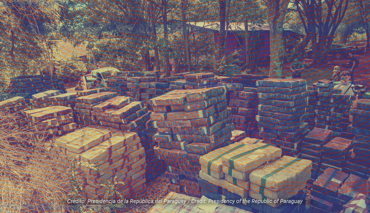 🇵🇾 Paraguayan authorities have seized 1,913 tons of marijuana since August 2023. The country has been the largest supplier of illicit marijuana in Latin America and the Caribbean for more than a decade. Learn more about this market: bit.ly/3PKGcU1