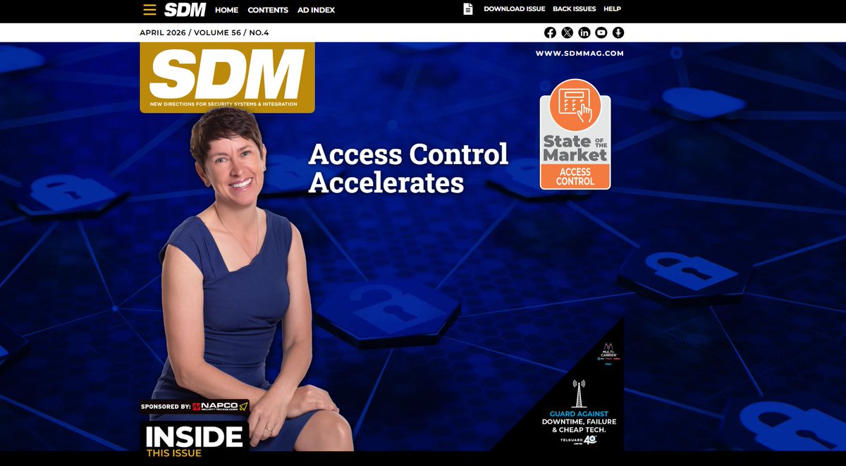 SDMmagazine's tweet image. It’s #WorldCloudSecurityDay! Global awareness about securing #cloud data perfectly aligns with the acceleration of cloud-based tools in #AccessControl, which was a primary talking point in #SDM’s most recent edition of our State of the Market series: digitaledition.sdmmag.com/april-2026/