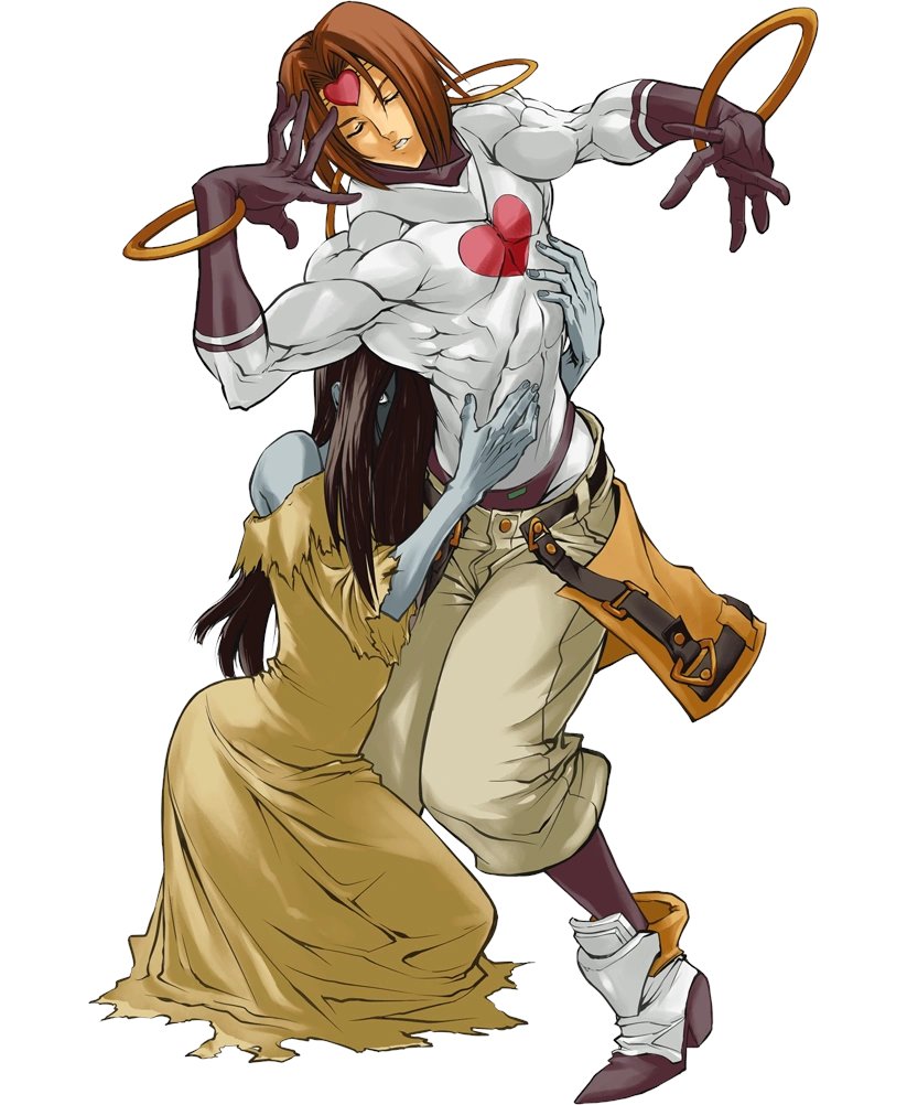 narcoticFishgut's tweet photo. zappa mogs like every character in  modern guilty gear
i want to see him come back

at least they gave me aba, i love aba, she's the absolute goat https://t.co/Uj5HzyFwle