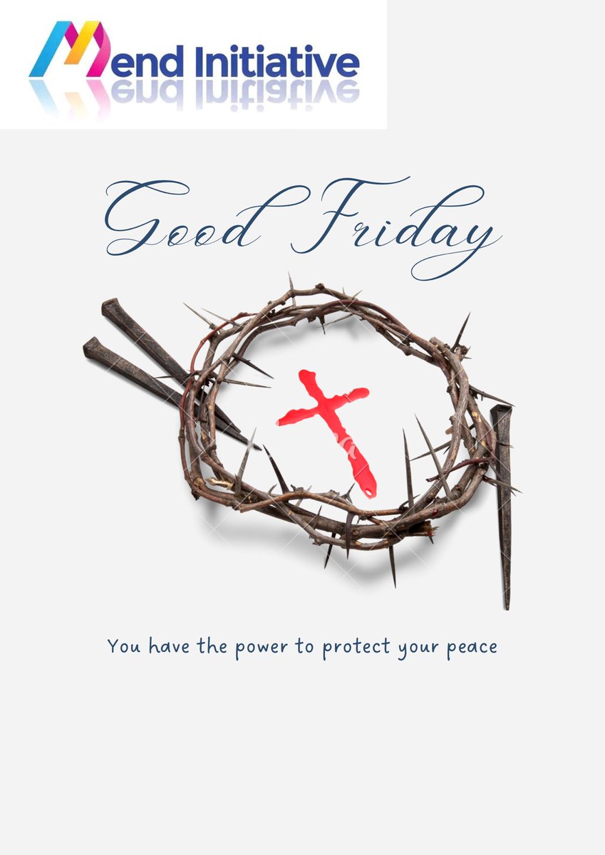 MendInitiative's tweet photo. On this Good Friday, we remember sacrifice, love, and grace. May we reflect, renew, and hold onto hope even in difficult times. 🙏🏾✨ https://t.co/LmMQjYQyQc