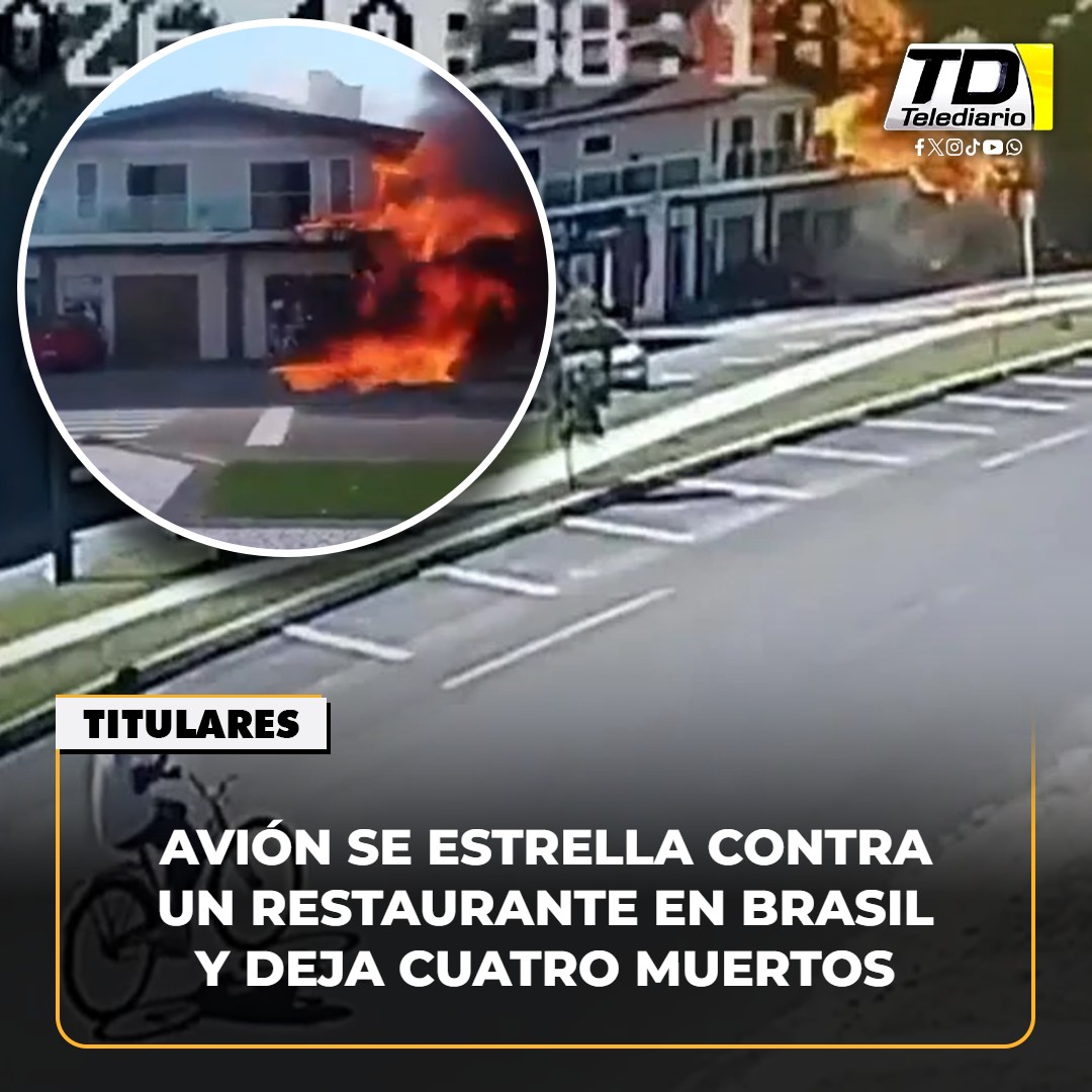 TelediarioGT's tweet image. Accidente en #Brasil: avión se estrella en restaurante y deja saldo #mortal 💥➡ bit.ly/4bQnAun
