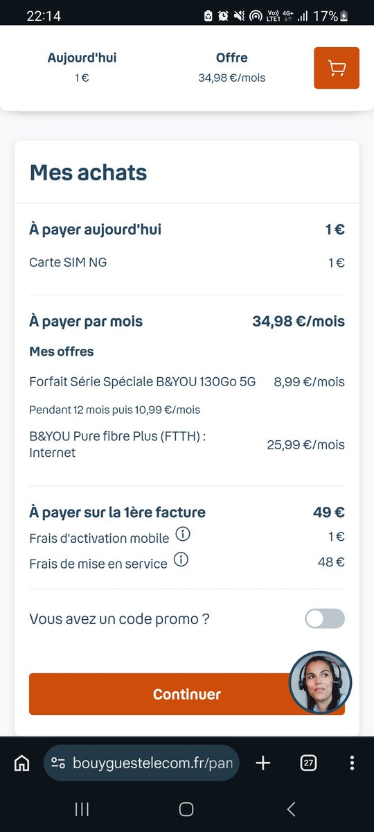 yenoree's tweet photo. @bouyguestelecom 👋 un code promo de disponible ? https://t.co/Y8yeulqv1h