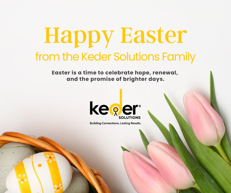 KederSolutions's tweet photo. 🌷🐣 Happy Easter from Keder Solutions! 🐣🌷

Wishing you a joyful holiday filled with renewal, growth, and fresh opportunities. 
Here’s to new beginnings and continued success this spring! 🌼✨ https://t.co/GUNYekudzf