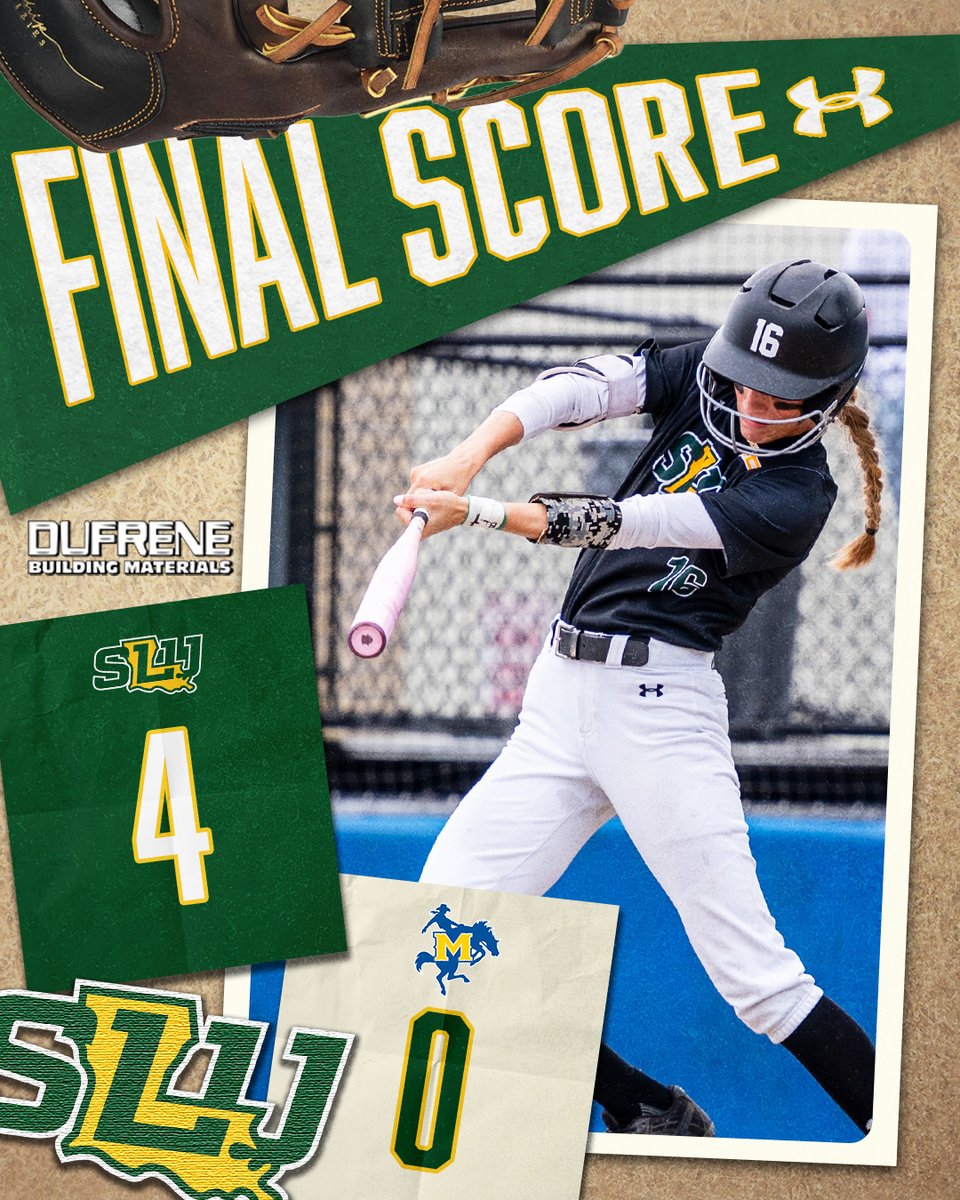LionUpSoftball's tweet photo. 🧹🧹🧹SWEEP!
✅19th straight win
✅16th shutout
✅First @SouthlandSports road team to sweep a three-game series at McNeese since 2010

Next up for @LionUpSoftball (33-9, 15-0 SLC): Wednesday, at USM, 5 p.m., ESPN+

#LionUp | #Team42 https://t.co/G7cekXgFdj