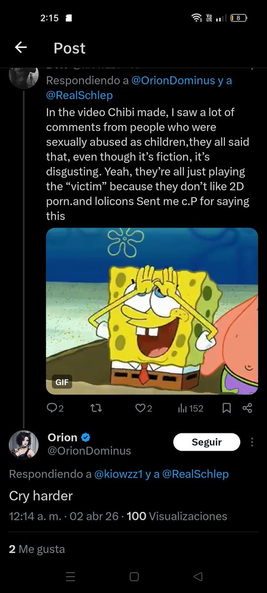 kiowzz1's tweet photo. @ScreenBeams @VoidLessTears A lot of lolicon fans have Sent me real C.p, for the things i've said,a lot of them act like that🤔 https://t.co/bm7teIsmJY