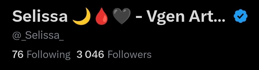 Selissa 🌙🩸🖤 - Vgen Artist - Silly mini Vtuber tweet media