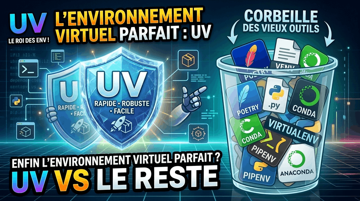 openclass4all's tweet photo. Dans cette vidéo, je vous montre comment simplifier radicalement la gestion des dépendances en Python grâce à UV, un gestionnaire de paquets ultra rapide et moderne

https://t.co/u3HTQP0uqz https://t.co/5nrtOs0smn