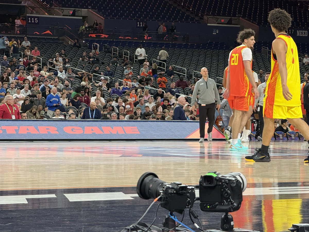 VCU Head Coach Phil Martelli Jr. in action as he serves as the head coach of the Reese’s NABC Division I West All-Stars Team