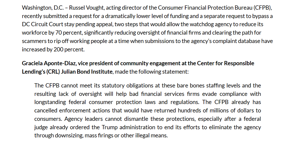 Center for Responsible Lending tweet media