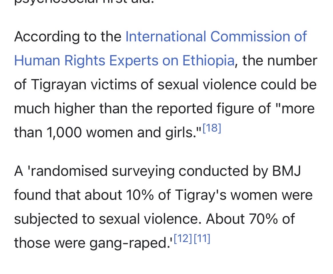 wazirpriv's tweet photo. Somalia: allegedly worst country on earth, home to every foreign funded terror group HQ pirates and “Islamist savages” 

Is quite literally paradise in comparison to the cartoonish war crimes in Ethiopia 

120K women raped and they do studies and 70% report being gang raped https://t.co/2DeLTMH4Mz