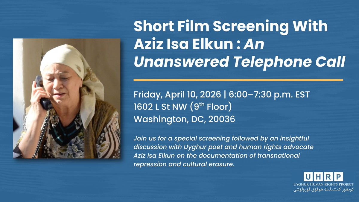 Uyghur Human Rights Project tweet media