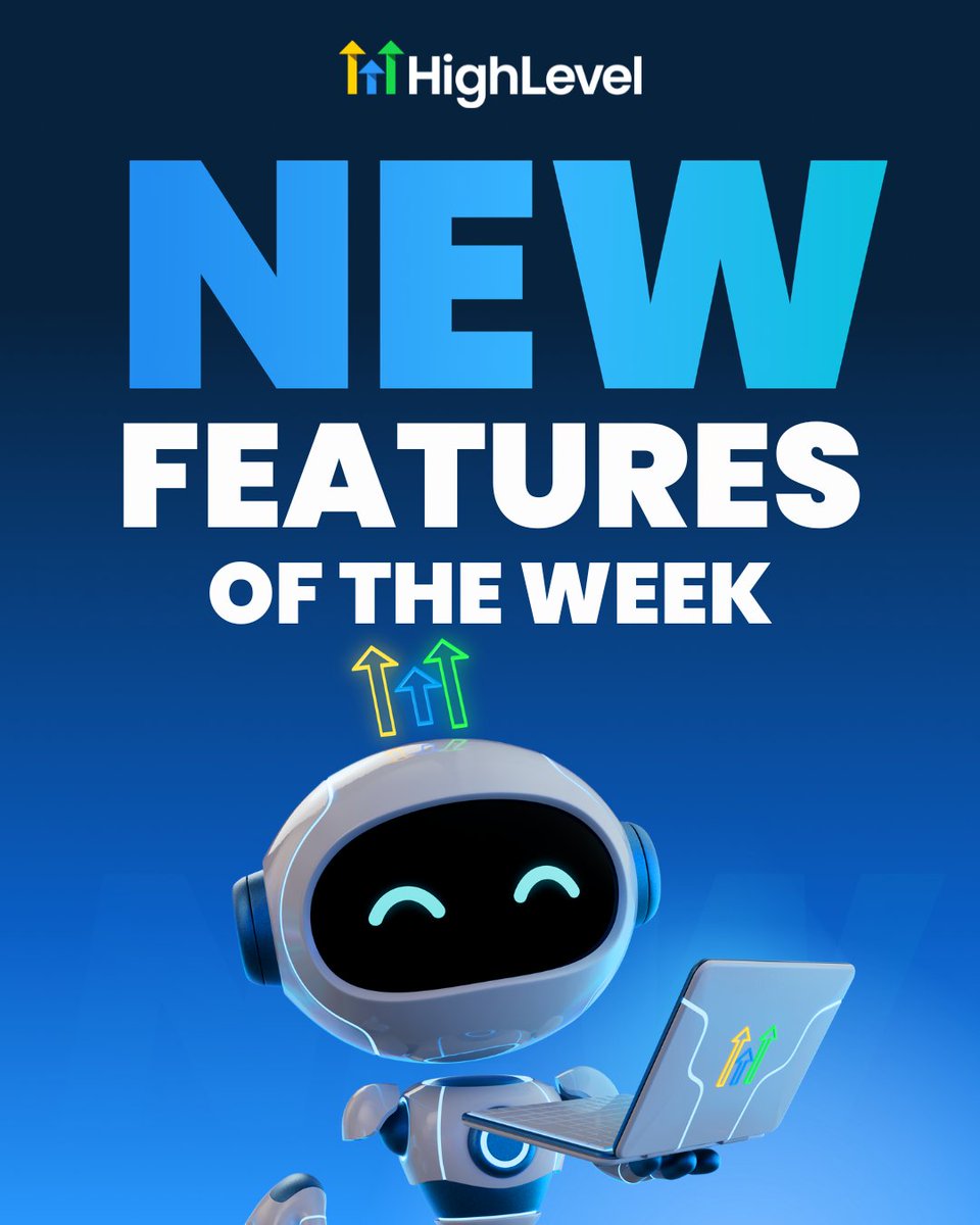 gohighlevel's tweet image. Want to know what's new with HighLevel this week? 👀

Check out these recent updates, and watch the latest Release Radar episode on our YouTube: youtube.com/live/vMgs_L6uh…

#HighLevel #ReleaseRadar #NewFeatures