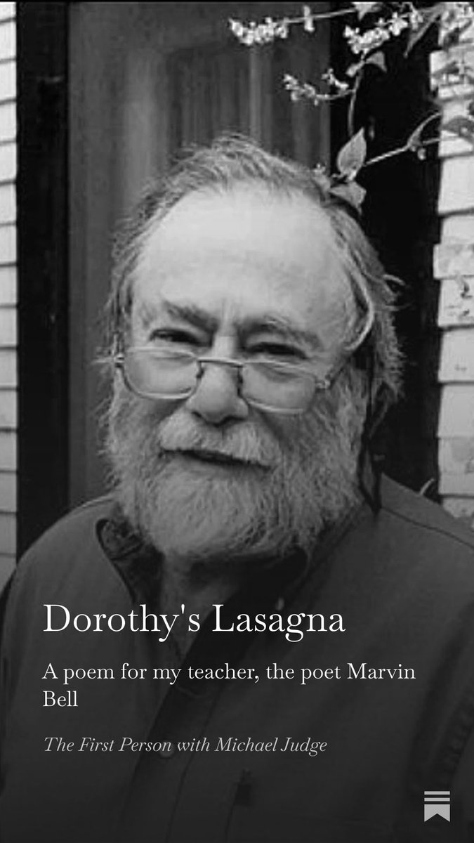 MJUDGE_TFP's tweet photo. During #NationalPoetryMonth my thoughts always turn to my amazing poetry teachers at the Iowa Writers’ Workshop, the beautiful man and gifted poet Marvin Bell especially, and his lovely wife Dorothy. Here’s a #poem of thanks honoring them both: 
https://t.co/WoBShiMPAp https://t.co/uhiEbPNFwV