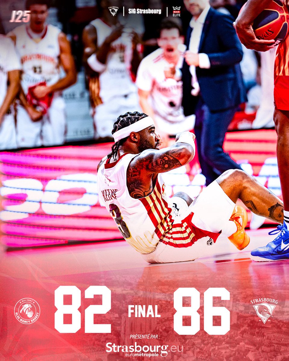sigstrasbourg's tweet photo. ๐ฆ๐๐ข๐ฅ๐ ๐๐๐ก๐๐ ๐คฉ
Le derby est ร nous !!!! ๐ค รnorme victoire ce soir face au SLUC Nancy
#BetclicELITE #SLUCSIG #gosig https://t.co/svqeoWoYi3
