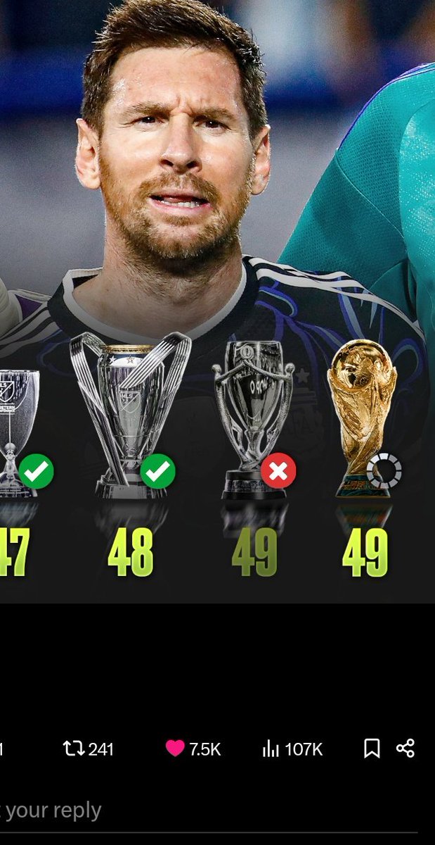 AOsazemwin21330's tweet image. Over here we count trophies not penalties 😒😒

#Ronaldo 
#Messi
#worldcupfinal