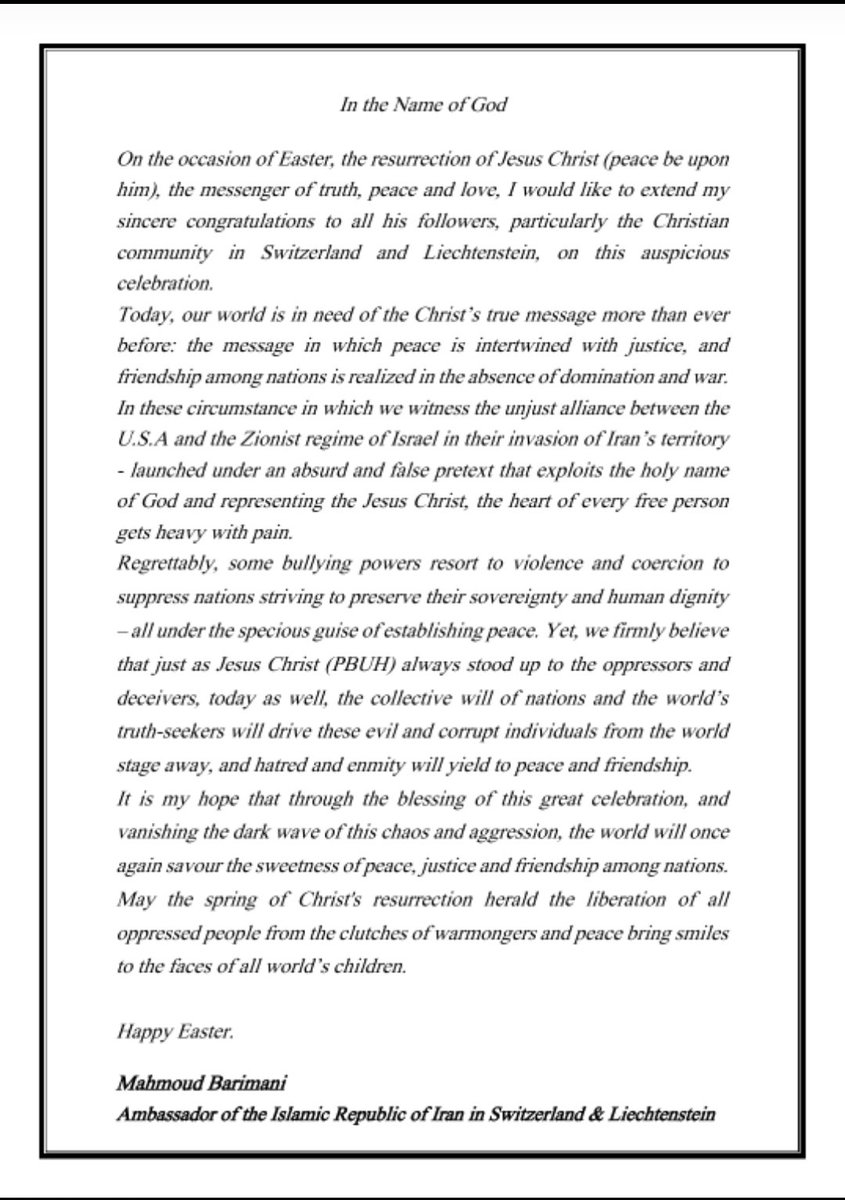 IRANinSWITZERLAND tweet media