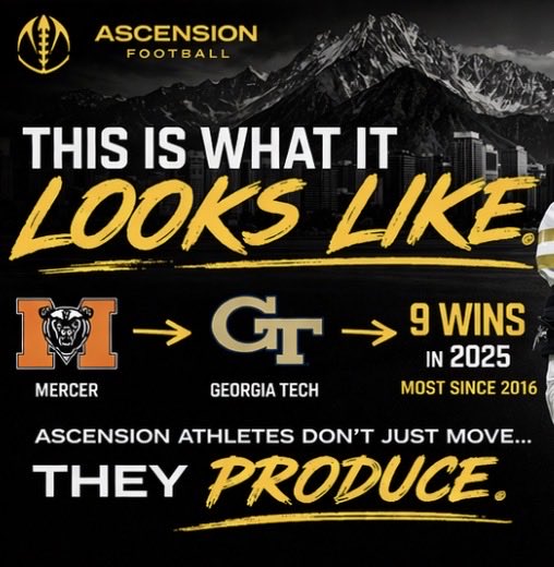 AscensionFB1's tweet photo. It’s not about entering the portal. It’s about landing in the right place.
Brayden Manley made an immediate impact on @GeorgiaTechFB
🎯Mercer ➡️ GT
🎯Led team in QBH
🎯2nd in Sacks
🎯9 wins
#PortalAuthority
#TargetedPlacement https://t.co/vF4CEXouEX