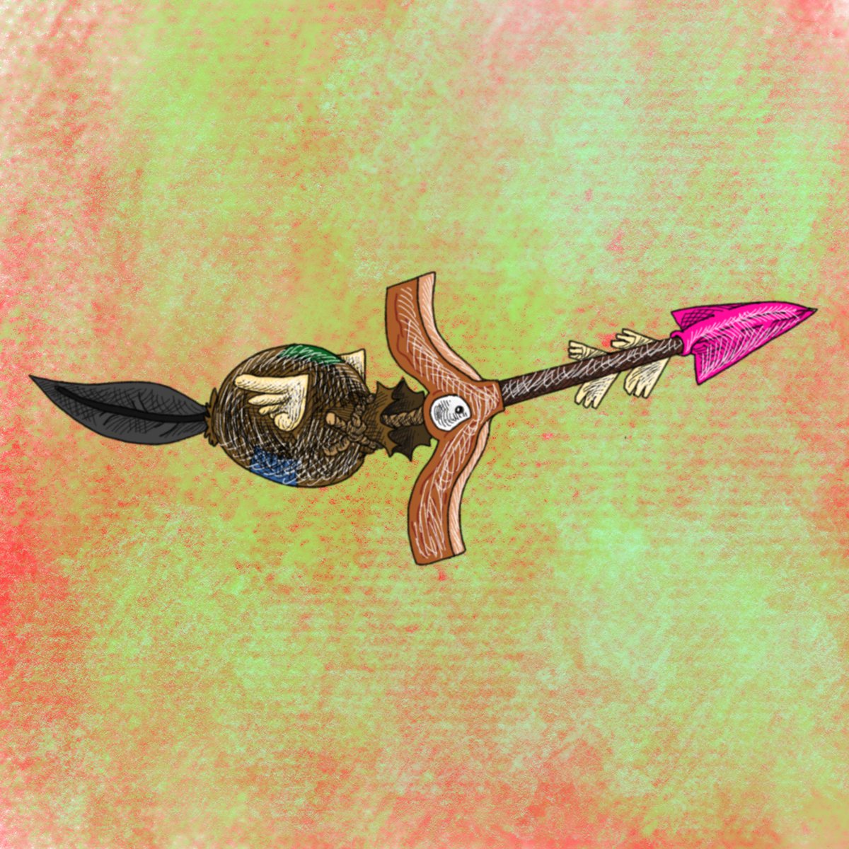 Arrow Bird. #digitalart #creaturedesign #procreate #art