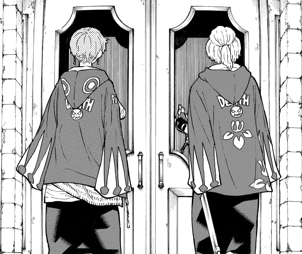 Shinra X Inca Ambos são filhos do Shinra A de cabelo rosa é filha do Shinra com a ...