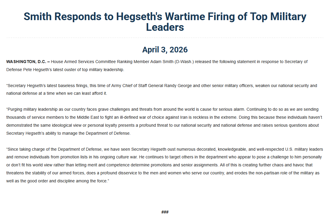 House Armed Services Democrats tweet media