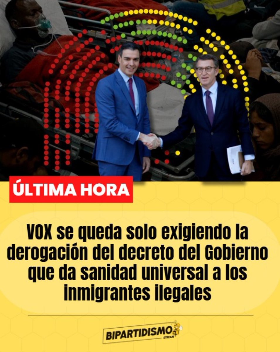 hermanntertsch's tweet photo. Núñez Feijoo es de los que creen que España puede ofrecer, otorgar y financiar asistencia sanitaria plena con operaciones y tratamientos incluidos a todos los habitantes del mundo.
VOX sabe que no es así. 
¿Tú qué piensan? https://t.co/fcTbTYqwD8