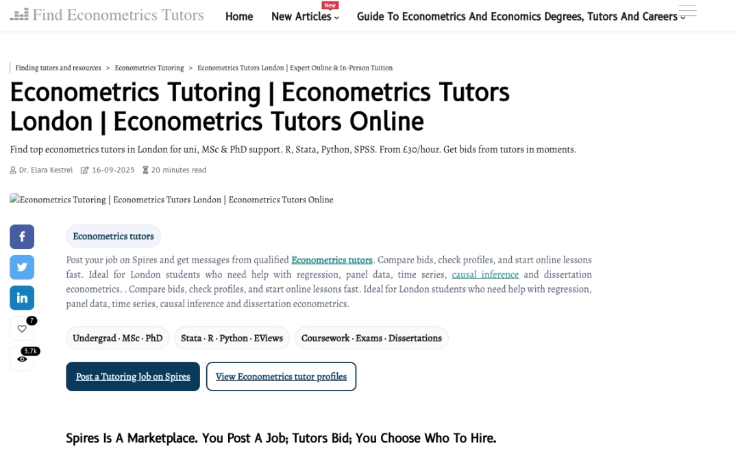 ABNewswire's tweet image. Human Expertise Still Critical in Econometrics Despite AI Boom, New Insight Suggests dlvr.it/TRsHGM #Education #UK #WebsiteBlog