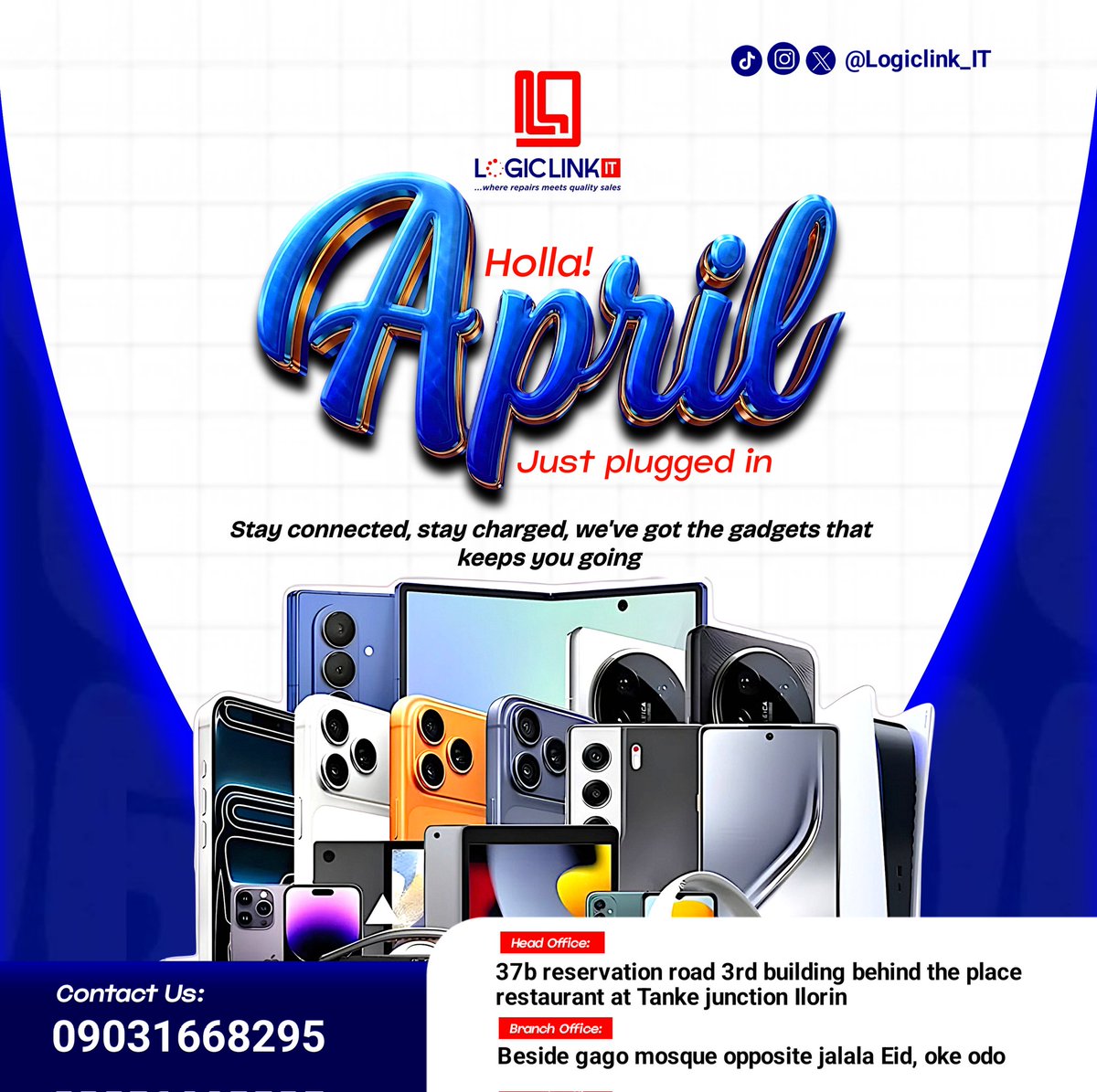 LogiclinkIT's tweet photo. 🚨 APRIL FLASH SALE – LOGICLINK IT 🚨

Don’t miss out! ⚡

💻 Clean, fast laptops available NOW
🛡️ 7 Months Motherboard Warranty
💰 Best prices – limited stock

⏳ First come, first served

📲 DM NOW before prices go up!

#logiclink IT #kwara #Unilorin https://t.co/LXBpcCEZ3a