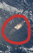 Tokyiio's tweet photo. @PopBase @NASA What is that bright spot? Is it a solar reflection on the ocean? https://t.co/uV2H6Gm0VW