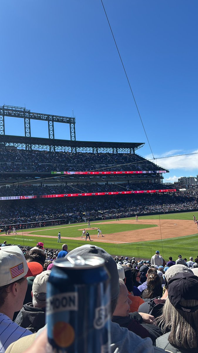 BigRickSteve's tweet photo. They kept saying “Ricky, how does the team look this year” “Ricky, how were you even allowed in the stadium?” I tell ‘em ‘That’s baseball baby’ #rockies #openingday https://t.co/Y5OVeTYeJ0