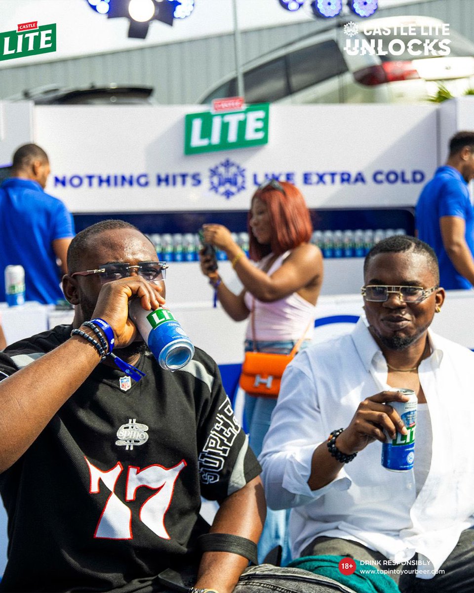 judeafolab's tweet photo. Lagos nights just got EXTRA COLD ❄️ Are you ready? #CastleLiteUnlocks https://t.co/8UuJcx2zph