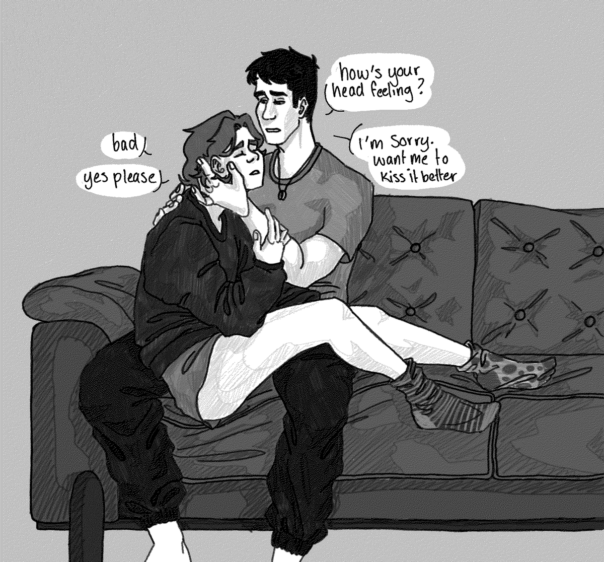 Artsy096's tweet photo. Migraine 
Some cute hotchreid fluff for you all <3
#Hotchreid #CriminalMinds https://t.co/9zIc0nrxp9