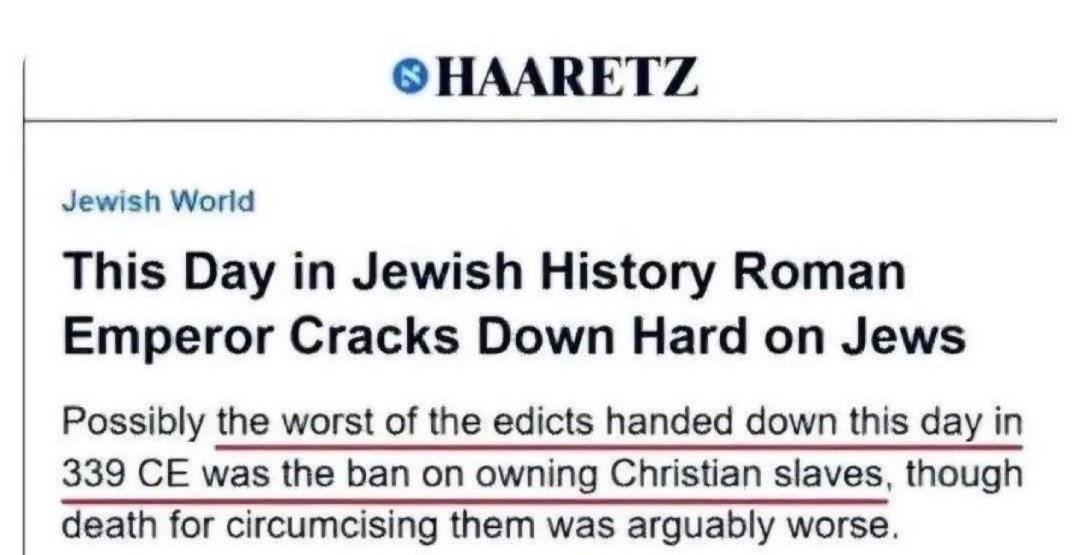 pynyckl's tweet image. Jesus Christ.

God promised them Jesus Christ, and He delivered.

But He wasn't good enough for them.

They were horrified by the concept of, "Love thy neighbor as you would love thyself."

Because they are accustomed to, "Own thy neighbor as you would own thy property."