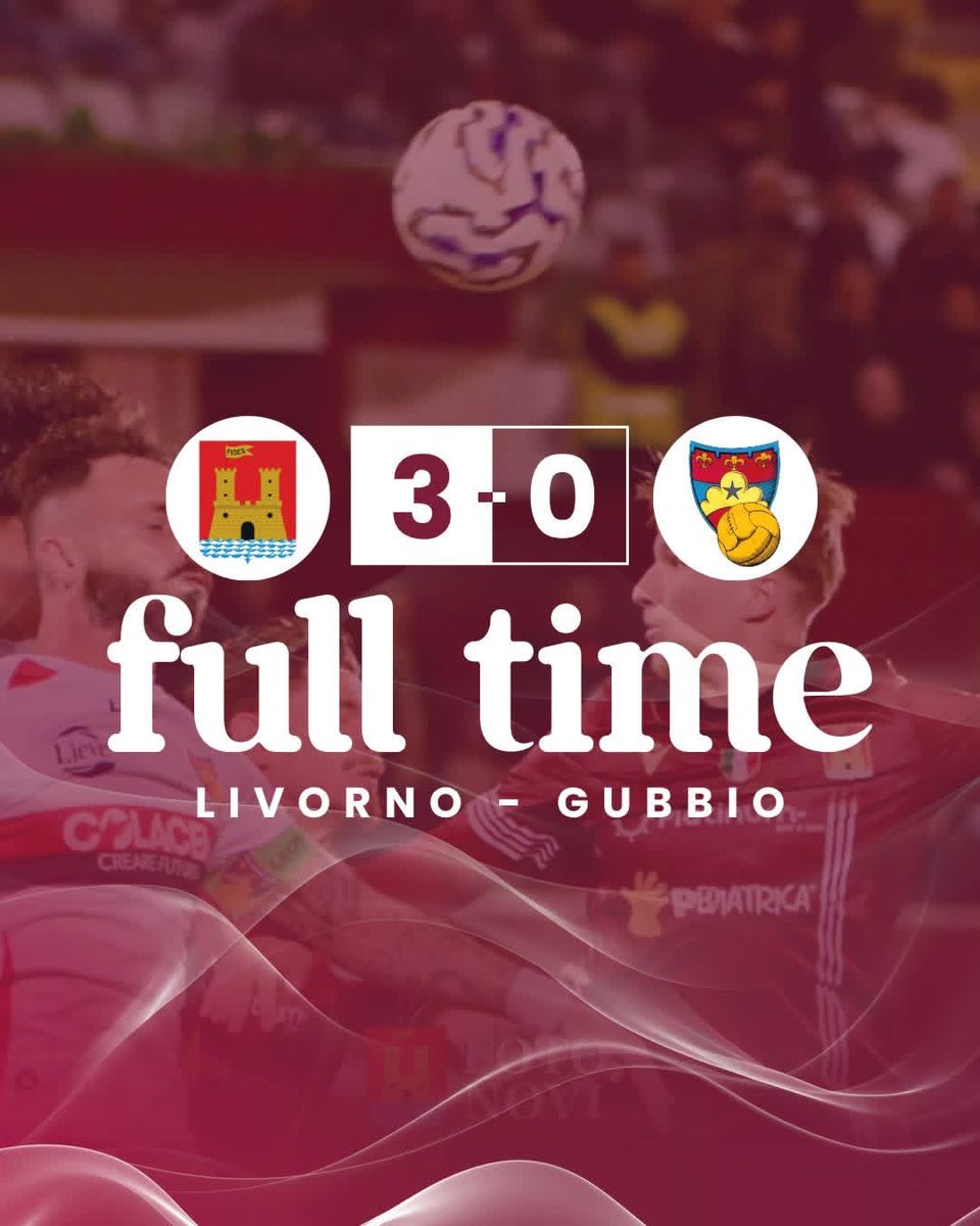 Livorno put an end to their 6-game skid, put 3 past Gubbio!

The Tuscan side have secured salvation, and still have a chance to make the playoffs though it’s unlikely.

As for the Umbrians, they’ve conceded 10 goals from their last 4, a surprising development there.